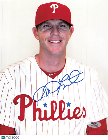 Justin De Fratus Philadelphia Phillies Signed 8x10 Photo PSA