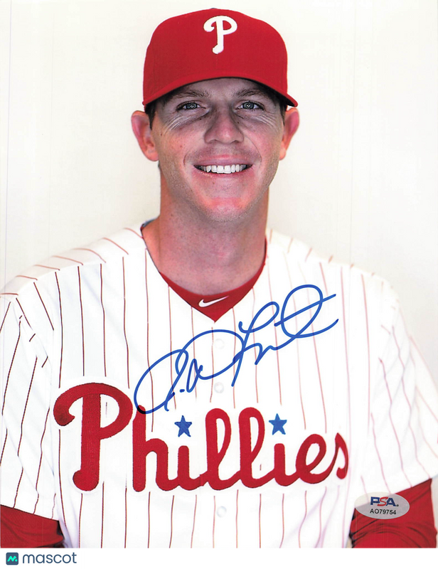 Justin De Fratus Philadelphia Phillies Signed 8x10 Photo PSA