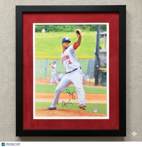 Reynaldo Lopez Hagerstown Suns Signed 11x14 Custom Framed Photo PSA