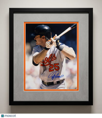 Rafael Palmeiro Baltimore Orioles Signed 11x14 Custom Framed Photo PSA