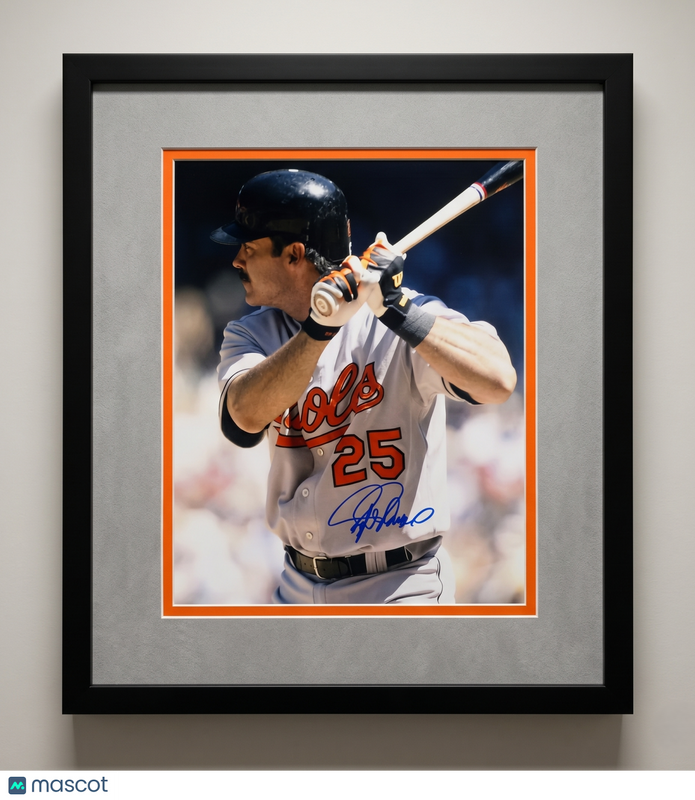 Rafael Palmeiro Baltimore Orioles Signed 11x14 Custom Framed Photo PSA