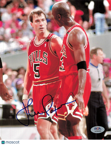 John Paxson Signed Photo PSA Chicago Bulls