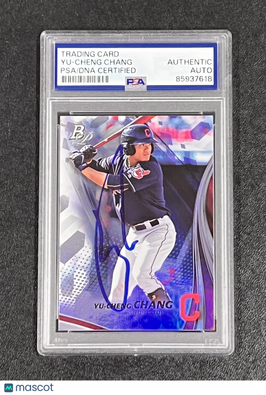 2017 Topps Bowman #TP-YCC Yu-Cheng Chang  Signed Card Auto PSA Slabbed Indians