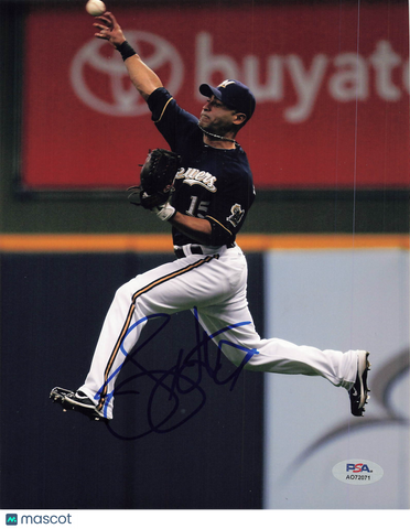 Jerry Hairston Jr. Milwaukee Brewers Signed 8x10 Photo PSA