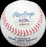 Addison Russell Chicago Cubs Signed Baseball MLB PSA