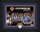 New York Knicks 2026 NBA Eastern Conference Champ Bronze Coin Celebration Photo