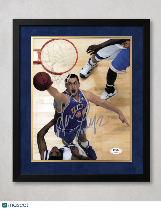 Kevin Love UCLA Bruins Signed Basketball 8x10 Custom Framed Photo PSA