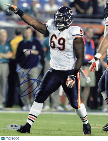 Rashaad Coward Signed Chicago Bears Football Photo PSA Autographed