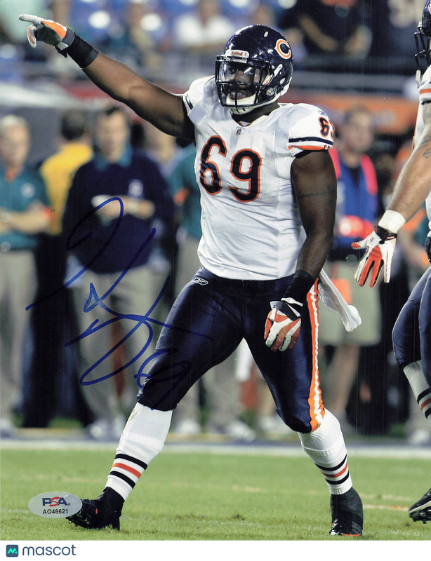 Rashaad Coward Signed Chicago Bears Football Photo PSA Autographed