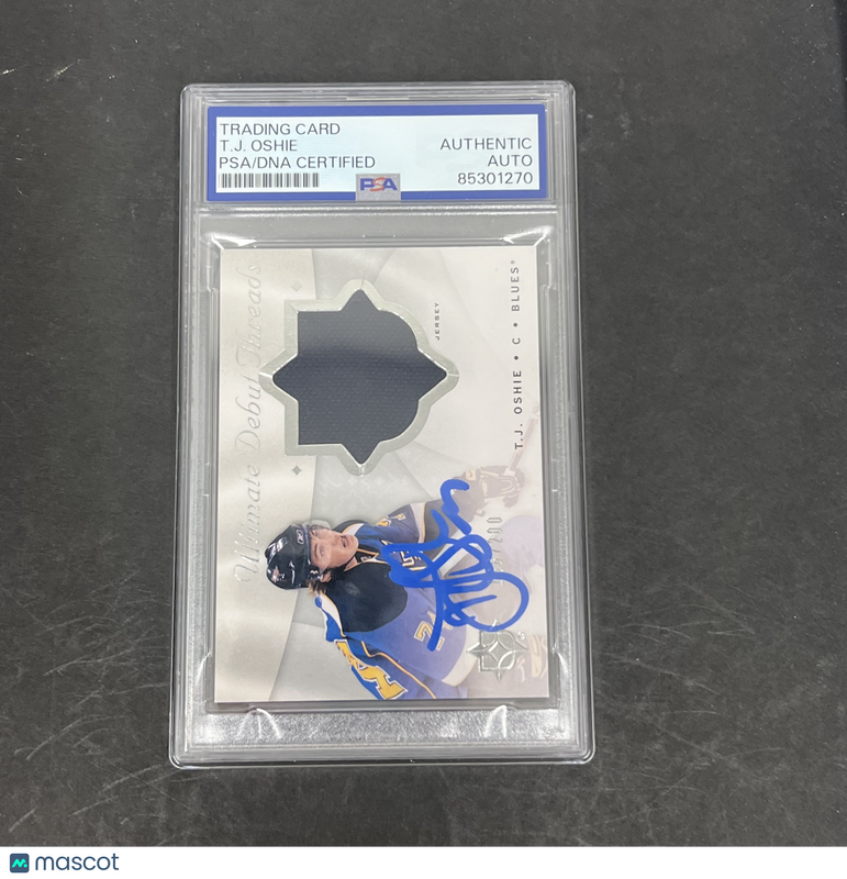 TJ Oshie 2009 Upper deck Ultimate Debut Threads#DT-TO Signed Card PSA Auth