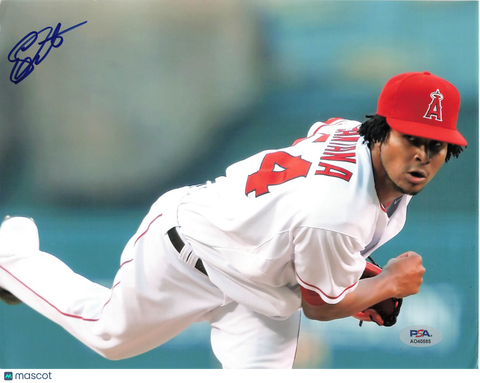 Ervin Santana Signed 8x10 Photo PSA Los Angeles Angels