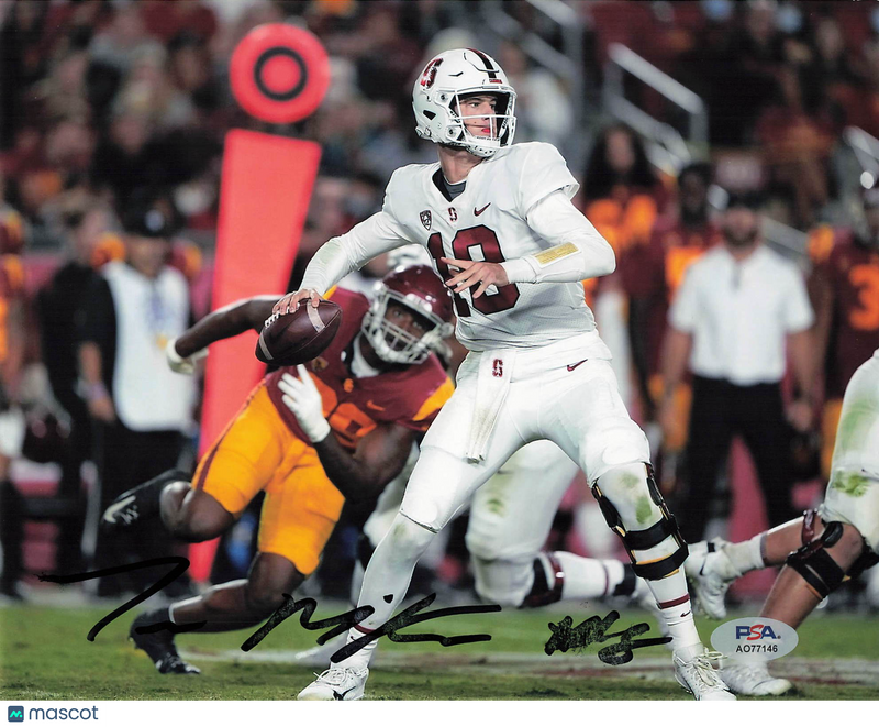 Tanner Mckee Signed 8x10 Photo PSA Autographed Stanford Cardinal