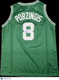 Kristaps Porzingis Signed Jersey PSA Boston Celtics Autographed