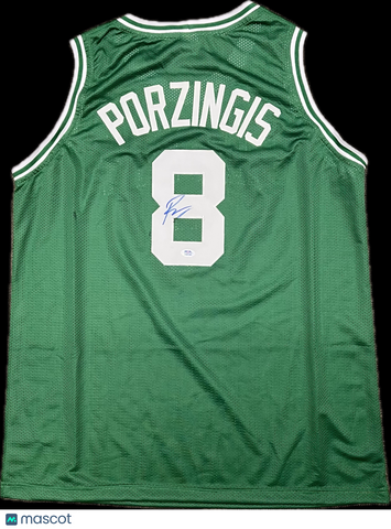 Kristaps Porzingis Signed Jersey PSA Boston Celtics Autographed
