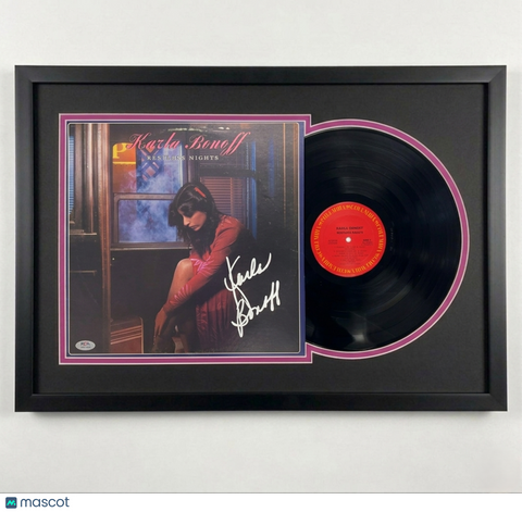 Karla Bonoff Signed Restless Nights Custom Framed Vinyl Album PSA Autographed