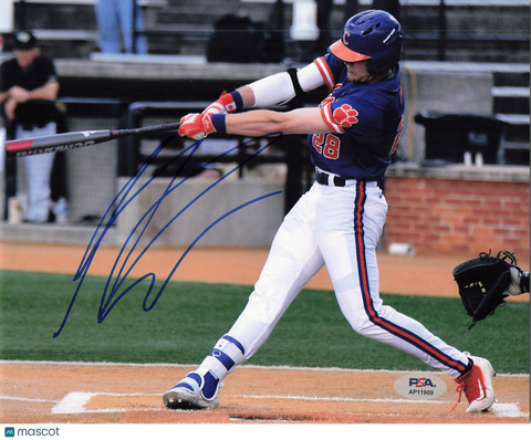 Seth Beer Clemson Tigers Signed 8x10 Photo PSA