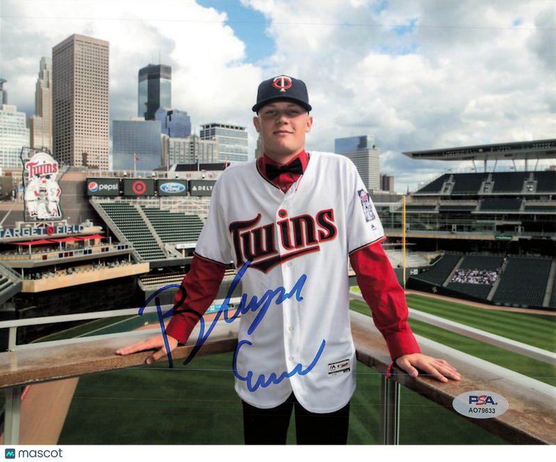 Blayne Enlow Minnesota Twins Signed 8x10 Photo PSA