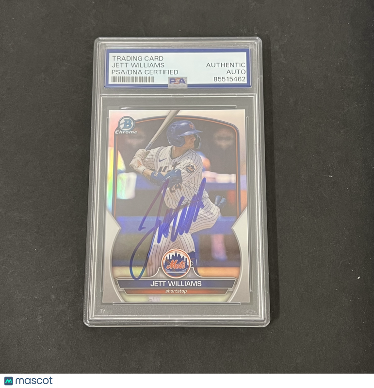 2023 Topps Bowman Chrome #BDC-99 Jett Williams signed card PSA