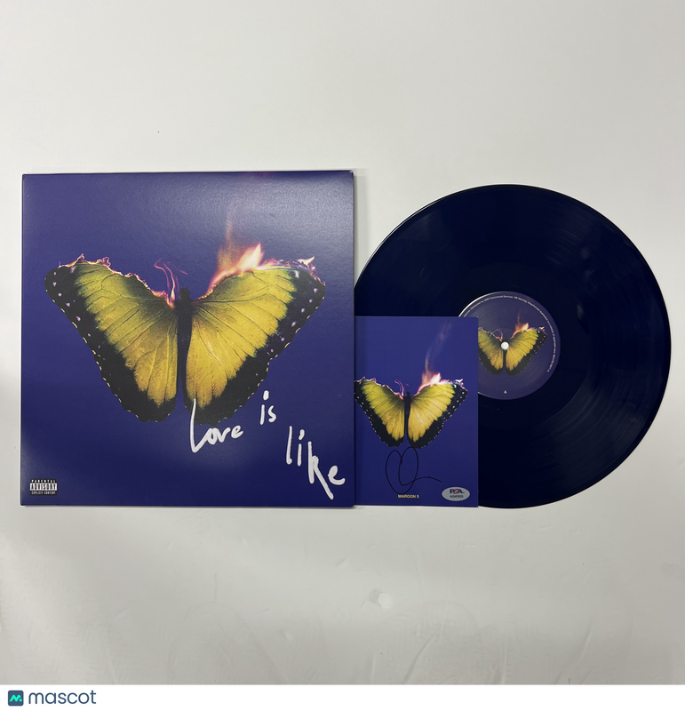 Adam Levine Signed Love Is Like  Album Vinyl  PSA