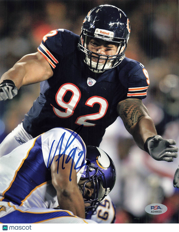 Stephen Paea Signed Chicago Bears Football 8x10 Photo PSA Autographed