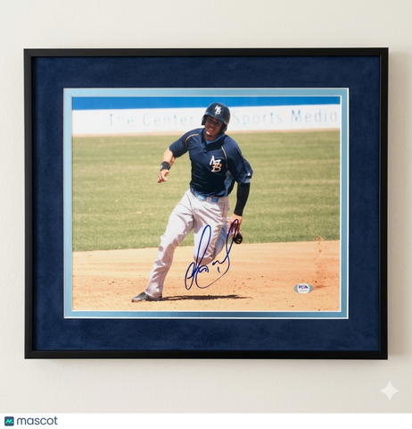Jorge Alfaro Myrtle Beach Pelicans Signed 11x14 Custom Framed Photo PSA