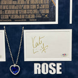 Leonardo DiCaprio and Kate Winslet Signed Custom Framed Titanic Poster PSA Auth