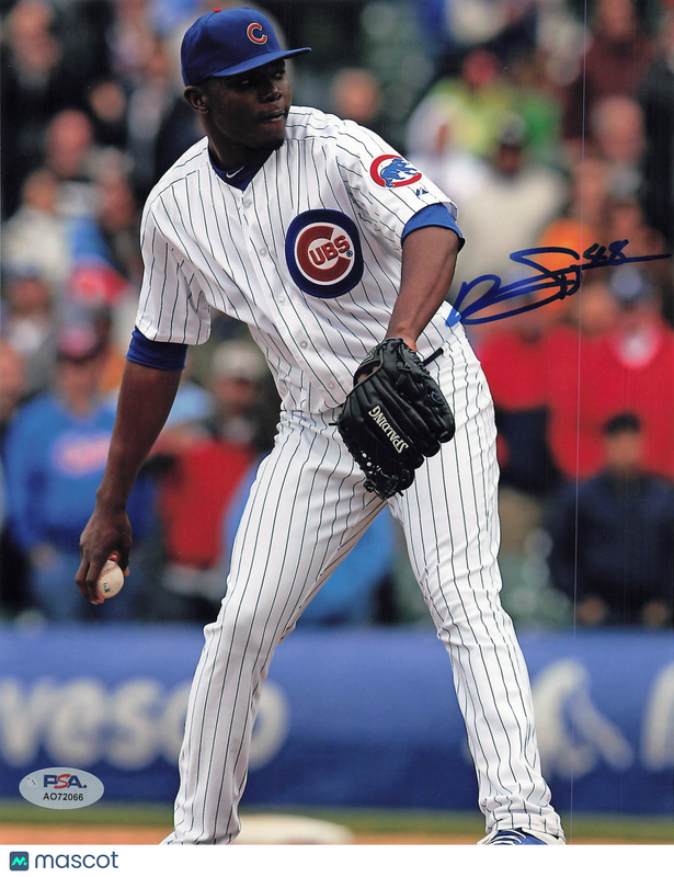 Rafael Dolis Chicago Cubs Signed 8x10 Photo PSA