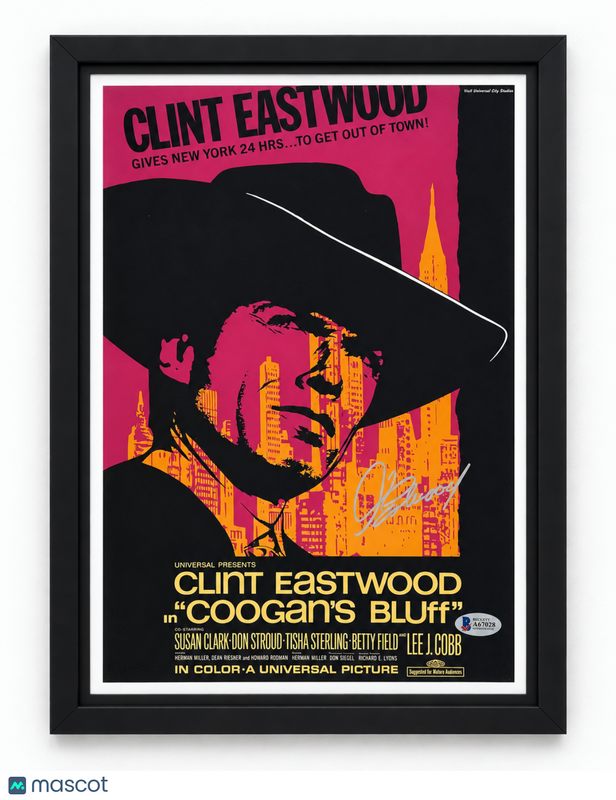Clint Eastwood Signed 11x17 Coogan's Bluff Photo Movie Poster BAS Auth