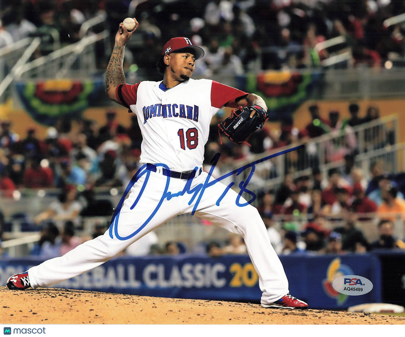Carlos Martinez Dominican Republic National Team Signed 8x10 Photo PSA
