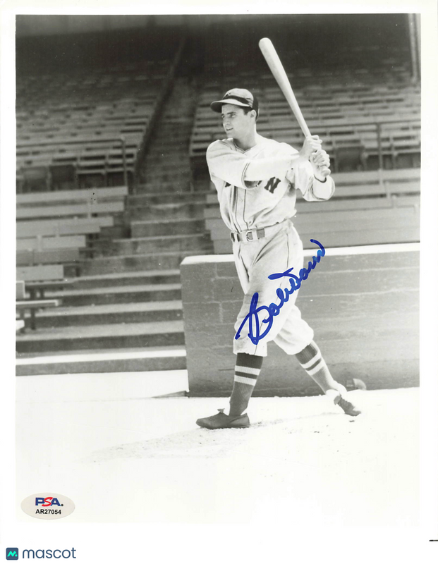 Bobby Doerr Boston Red Sox Signed 8x10 Photo PSA
