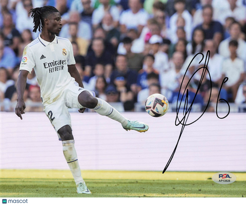 Eduardo Camavinga Signed 8x10 PSA Real Madrid Soccer