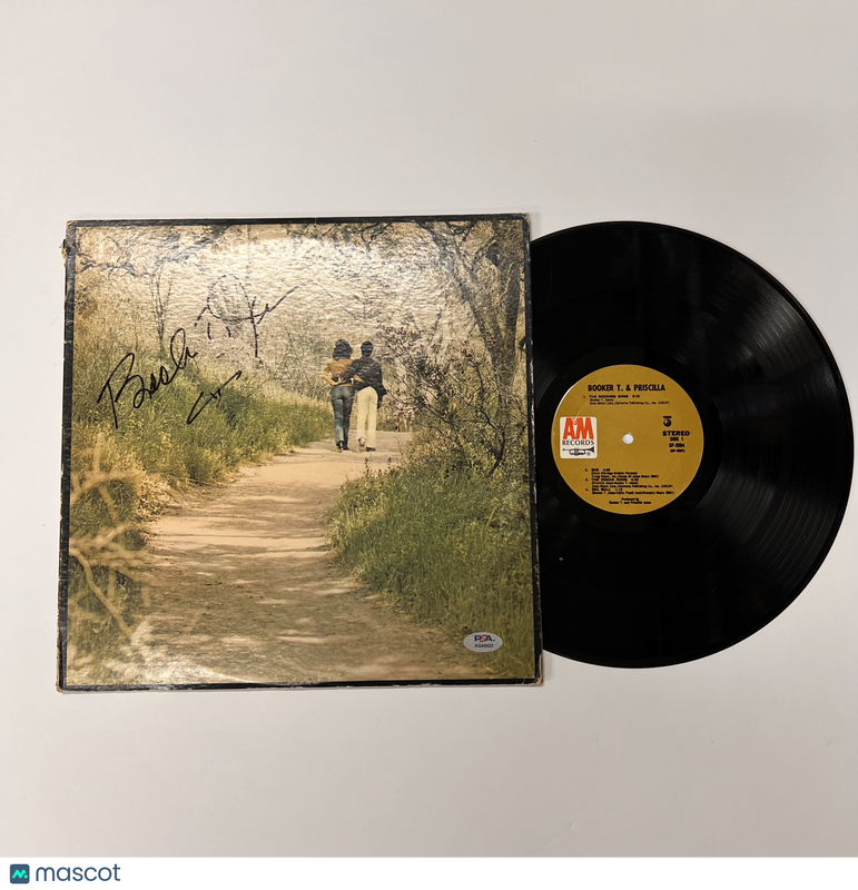 Booker T. Jones Signed Booker T. & Priscilla Vinyl Album PSA Autographed