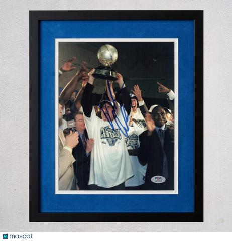 Mark Cuban Dallas Mavericks Signed Basketball 8x10 Custom Framed Photo PSA