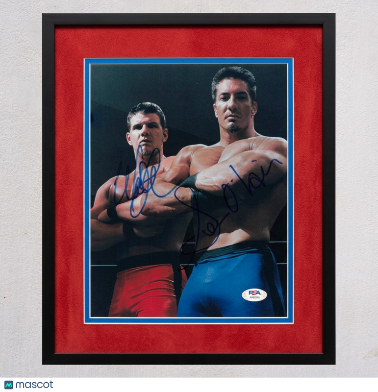 Sean O'Haire and Mark Jindrak Signed Wrestling 8x10 Custom Framed Photo PSA