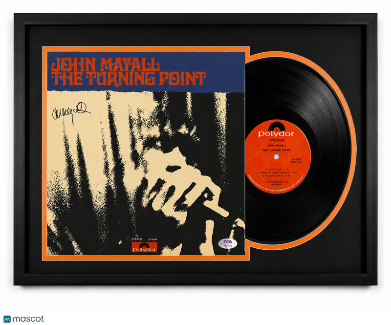 John Mayall Signed The Turning Point Custom Framed Vinyl PSA Album Auth