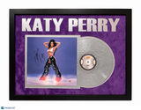 Katy Perry Signed 143 Framed Vinyl Insert PSA Autographed 22x28"