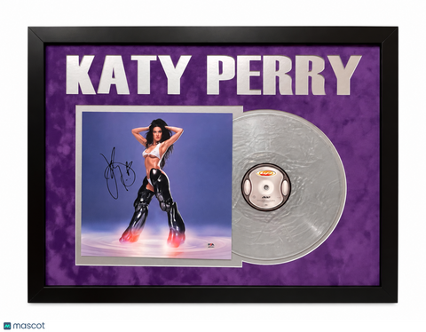 Katy Perry Signed 143 Framed Vinyl Insert PSA Autographed 22x28"