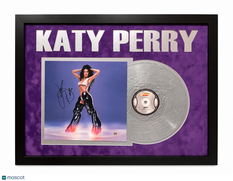Katy Perry Signed 143 Framed Vinyl Insert PSA Autographed 22x28"