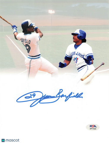 Jesse Barfield Toronto Blue Jays Signed 8x10 Photo PSA
