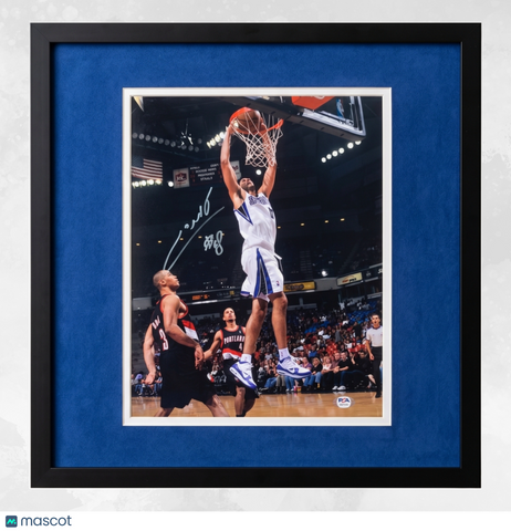 Omri Casspi Sacramento Kings Signed Basketball 11x14 Custom Framed Photo PSA
