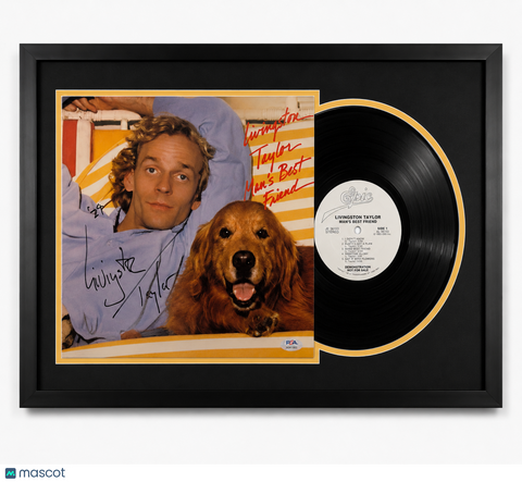 Livingston Taylor Signed Man's Best Friend Framed Vinyl Album PSA