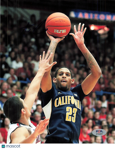 Allen Crabbe Cal Golden Bears Signed Basketball 8x10 Photo PSA