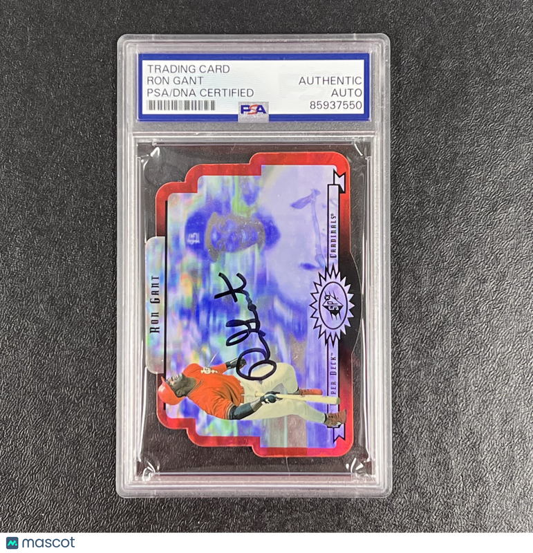 1996 Upper Deck SPx #47 Ron Gant Signed Card Auto PSA Slabbed Cardinals