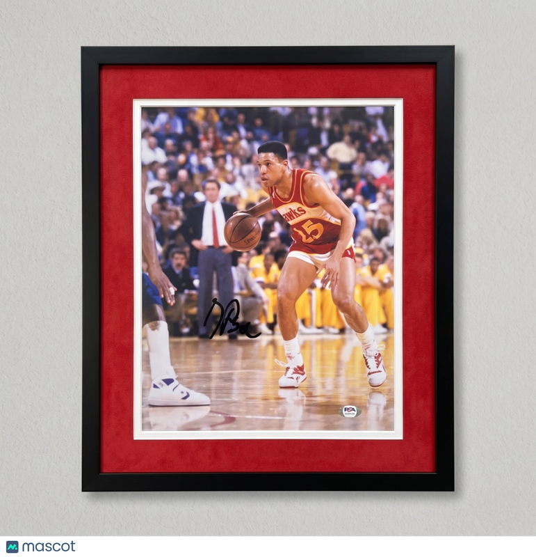 Doc Rivers Atlanta Hawks Signed Basketball 11x14 Custom Framed Photo PSA