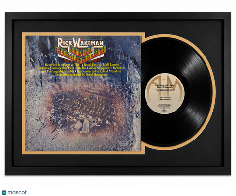 Rick Wakeman Signed Journey to the Centre of the Earth Customed Framed Vinyl