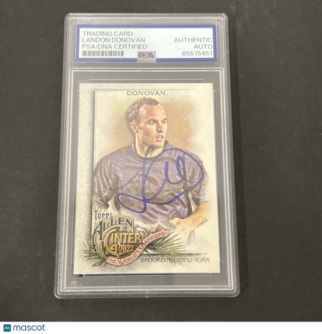 2022 Topps Allen & Ginter #184 Landon Donovan signed card PSA