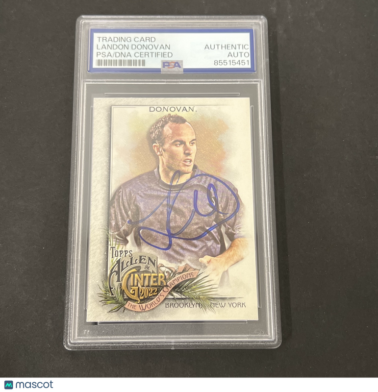2022 Topps Allen & Ginter #184 Landon Donovan signed card PSA