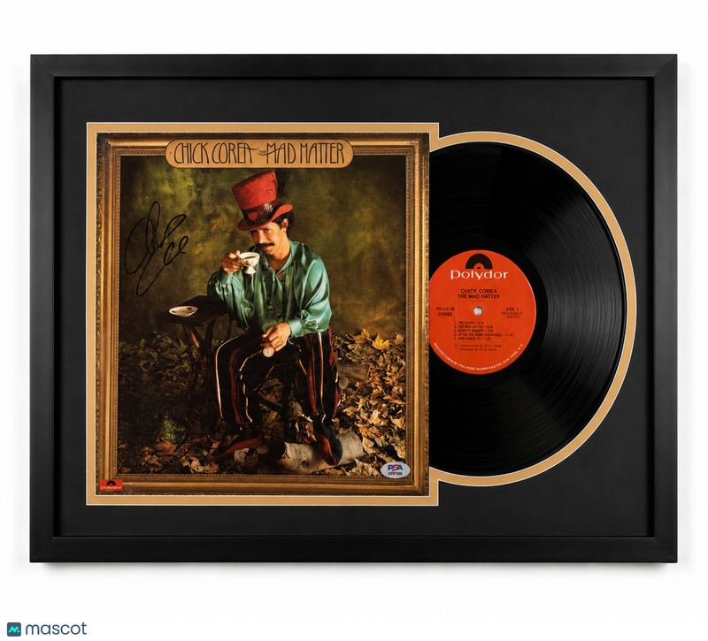 Chick Corea Signed The Mad Hatter Custom Framed Vinyl Album PSA Auth