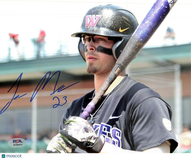Jack Meggs Washington Huskies Signed 8x10 Photo PSA