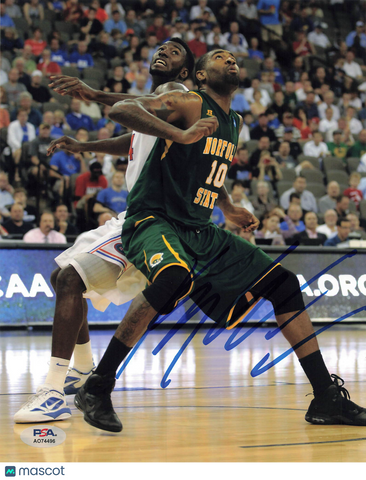 Kyle O'Quinn Norfolk State Spartans Signed Basketball 8x10 Photo PSA